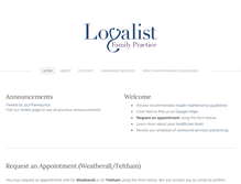 Tablet Screenshot of loyalistfamilypractice.com